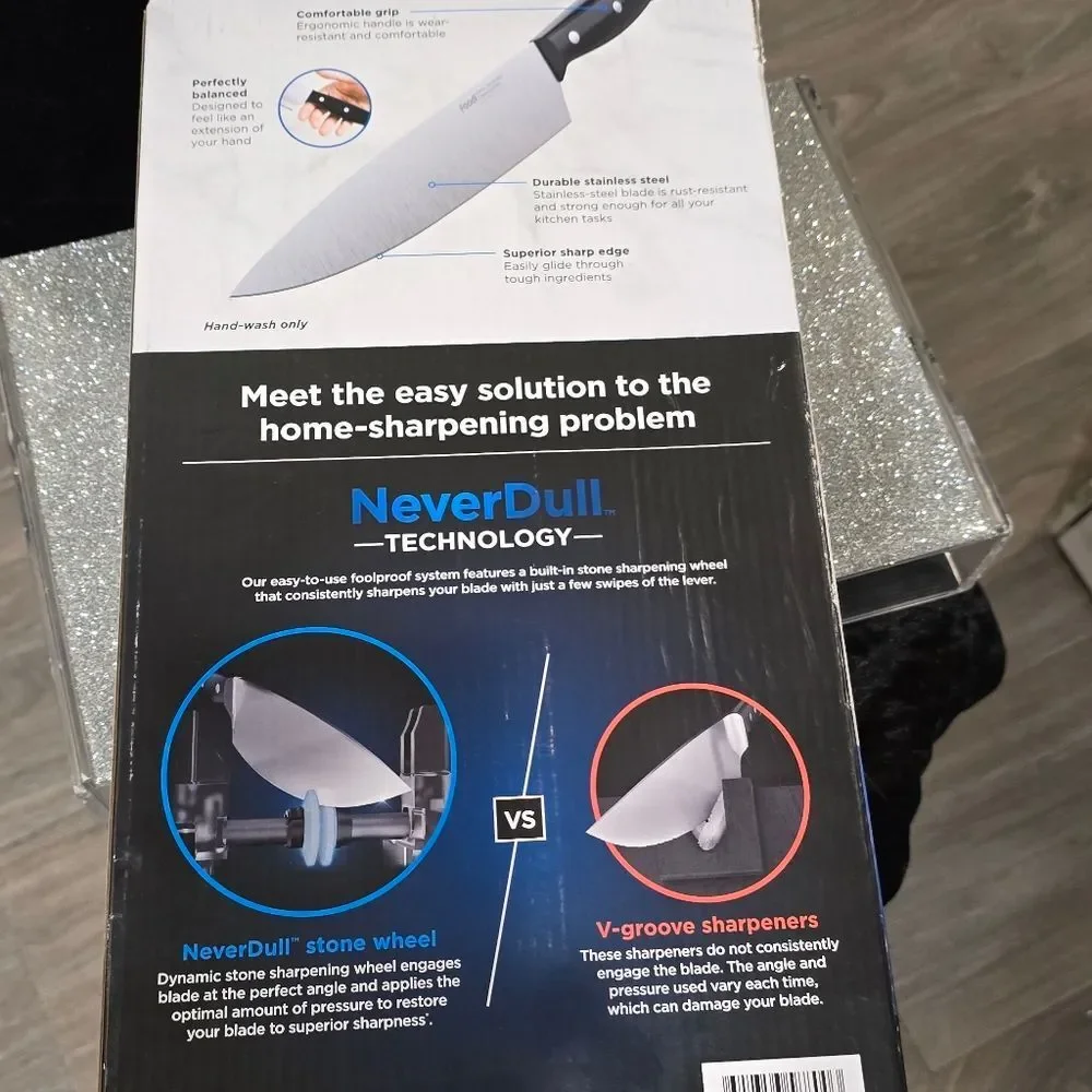 Ninja Foodi‎ NeverDull Chef Knife with Sharpener System